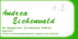 andrea eichenwald business card